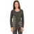 Asymmetrische licht gebreide top van jersey met twee stoffen