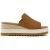 Vrouwelijke leren platformslippers Toms Diana