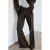 Mango flared geruite broek – bruin