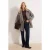 TRENDYOLMİLLA Dames Beige Visgraat Oversized Jassen