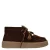 Manfield suède veterboots met plateauzool – bruin
