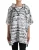 Hooded Graffitiprint Poncho Tsh83782