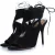 Aquazzura, zwarte sexy suède sandalen met uitsparingen