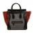 Tweedekans Mini Tricolor Vilt Wol en Kalfsleer Bagage Tote