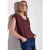 Street One Dames Blouse in effen kleur in Rood