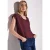 Street One Dames Blouse in effen kleur in Rood