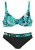 PETITE FLEUR Bikini  turquoise / zwart / wit