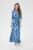 Kaffe Blousejurk ‘Velana’  blauw / lichtblauw / donkerblauw