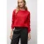 Street One Dames Sweater met geribd detail in Rood