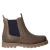 Tommy Hilfiger suède enkelboots met profielzool – kaki