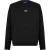 Hugo Heren Logo Sweatshirt (Zwart, Wit)