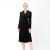 Velvet wrap effect -jurk