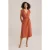 We Fashion Dress Mid Length Orange