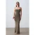 Geribbelde Bodycon Maxi Jurk
