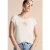Street One Dames T-shirt met fotoprint in Beige