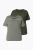 Ulla Popken Shirt  kaki / wit