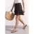 Kniehoge chiffonrok met print