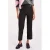 Morgan slim fit cropped broek – zwart