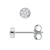 Oorbellen bezet met diamanten 0.020 Cts Illusion 0,35 Cts White Gold