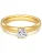 Trilani Ring  goudgeel / transparant