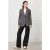 TRVL DRSS Tweed Print Blazer Ink Blue