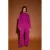 Studio AMAYA straight high waist broek fuchsia