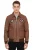 Heren bruin vliegende leren bomberjack G-1 Aviator kraag – Hudson