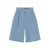 Tommy Hilfiger denim wide leg bermuda short met plooien – lichtblauw
