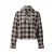 s.Oliver geruite blouse – bruin/ecru