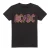 AC/DC Heren T-Shirt met dierenprint (Zwart)