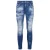 Dsquared2 Super Twinky Jean vervaagde versterkte gescheurde blauwe jeans
