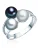 Valero Pearls Ring  enziaan / zilver / parelwit