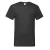 Fruit of the Loom Heren Valueweight V Neck T-shirt (Zwart)