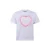Shoeby T-shirt met hartjes wit