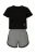 For You Moda Set  grijs / zwart / wit