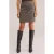 WE Fashion geruite korte rok – bruin