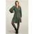 River Woods Green V-neck Dress