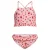Orange Stars crop bikini met ruches roze/rood