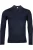 Thomas Maine Half-Zip Sweater Marine, Effen