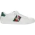 Witte Geborduurde Ace Sneakers