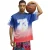 Puma Hooptopia Sunset T-shirt voor heren (Perzisch Blauw)