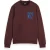 Scotch & Soda Left Chest Artwork Sweatshirt Rich Mahogany