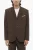 Zijsplitten, reverskraag, slim fit, 3-knoopsblazer in bruin