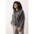 Trendyol Curve Dames Grijs Effen Oversized Grote maten Jassen