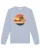 Watapparel Sweatshirt ‘ Sunset on palm beach ‘  lichtblauw / gemengde kleuren