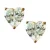 Abrazi gold plated oorbellen Paris Crystal