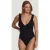 Shiwi Ladies Bobby Swimsuit Bermuda Tiger Structure Black