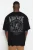 TRENDYOL MAN Jongens Zwart Slogan Kort Oversized Grote maten T-shirts