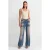 Dames Hoge Taille Wijde Pijpen Katoenen Jeans