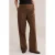 WE Fashion wide leg gestreepte broek – bruin